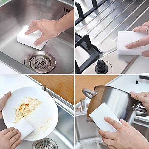 Magic Sponge Eraser POWOBEST 100 Pac Extra Thick Melamine Sponges Magic - Image 2