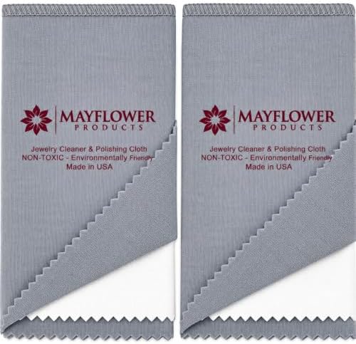 Pro Size Polishing Cloth Set of 2 Large Cleaning Cloths Pure Cotton Made in USA by MayflowerProducts