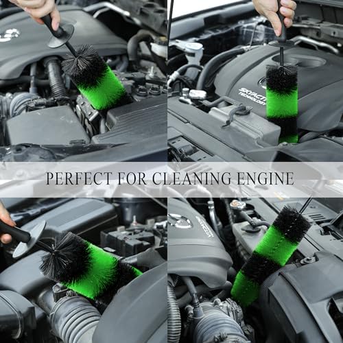TAKAVU Wheel & Tire Brush, Long Soft Bristle, Easy Reach - Image 5