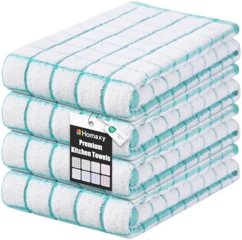 Homaxy Premium Kitchen Towels, Check Design by Homaxy