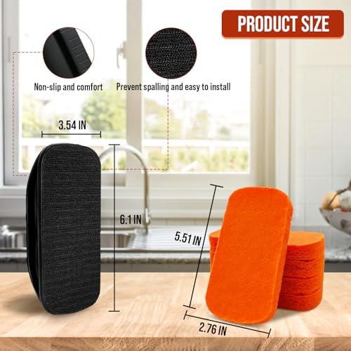 Griddle Cleaning Kit for Blackstone, Non-Scratch Scouring Pads for Kitchen - Image 5