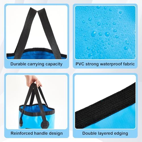 3 Gallon 3 Pack Collapsible Bucket - Image 3