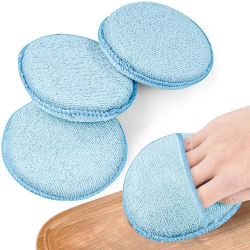 NiHome 5 Inch Wood Conditioner Cutting Board Wax Oil Applicator Pads 4 Pack by NiHome