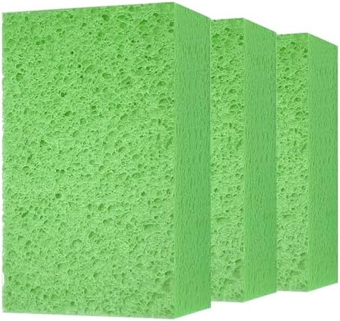 Cleaning and Washing Sponge, 3 Pack Large Extra Thick Heavy Duty Sponge by Mainlyrunmakeupsuppliers
