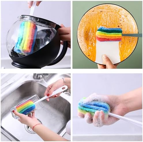 Bottle Cleaning Brush Set, Long Handle Bottle and Straw Cleaner Brush - Image 4