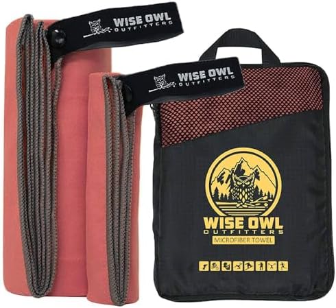 Wise Owl Outfitters Microfiber Camping Towel by WiseOwlOutfitters