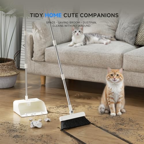 Magic Broom and Dustpan Set, Upright Standing Cleaning Set - Image 7