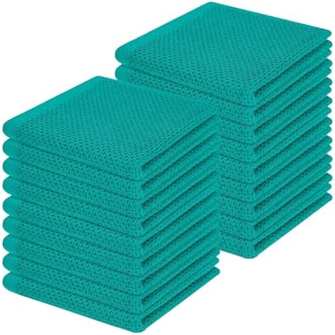 Homaxy 100% Cotton Waffle Weave Kitchen Dish Cloths 18-Pack by Homaxy
