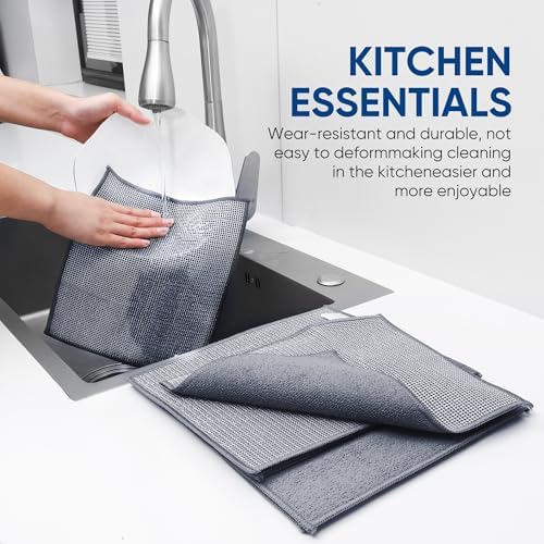 Forggon Non Scratch Wire Dishcloth, New Upgrade 2-Layer, 9.05"X10.6" - Image 7