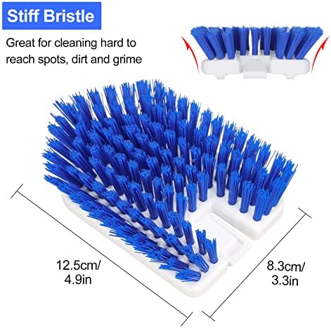 Stiff Bristles Brush Refill Fit Lalafancy Shower Bathtub Cleaning Brush - Image 3