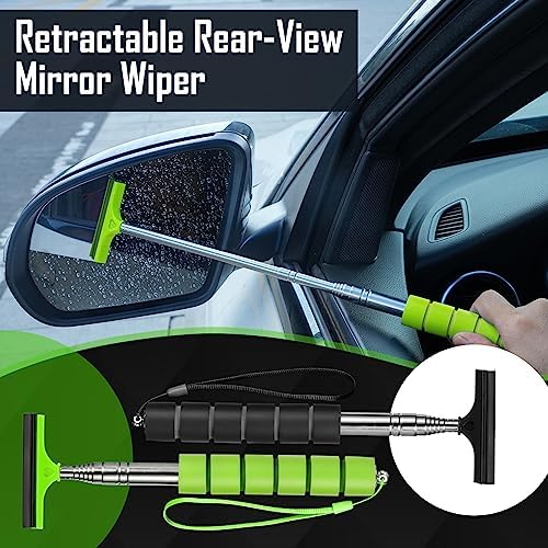 Side Mirror Squeegee, Retractable Car Rearview Mirror Wiper - Image 4