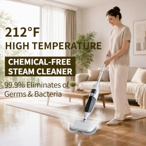PUREBEAR 212°F Scrub & Steam Mop, Steam Cleaner - Image 2