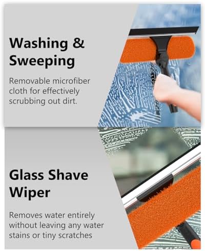 26FT Reach Window Squeegee for Window Cleaning Kit - Image 5