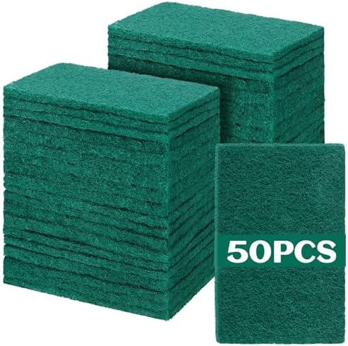 Hoolerry 50 Pcs Heavy Duty Scouring Pads Bulk by Hoolerry