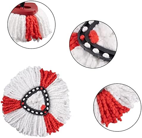 Matthew Cleaning 6Pack Red Microfiber Spin Mop Replacement Head Compatible - Image 5