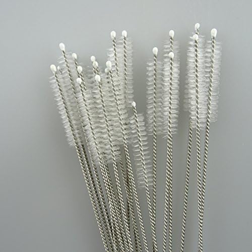Honbay Straw Cleaner Brushes, nylon bristles stainless steel handle, Nylon - Image 3