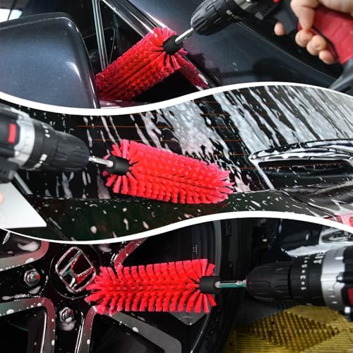 1 Pack Drill Brush for Car Wheel and Bottle - Image 7