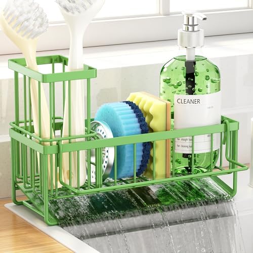 Sponge Holder for Kitchen Sink, Kitchen Sink Caddy, Kitchen Sink Sponge Holder by OERPHO