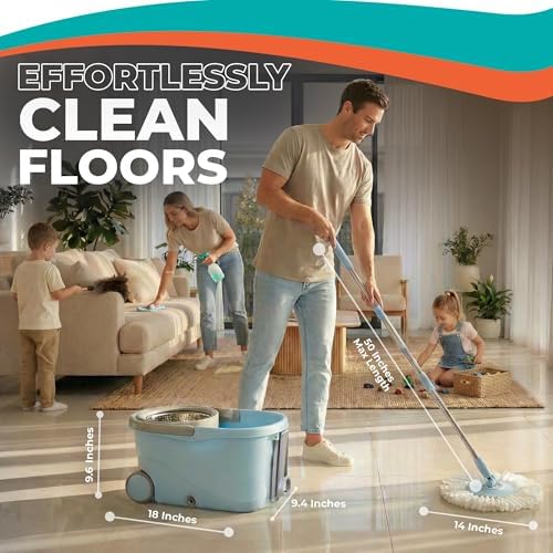 Grazie Spin Mop & Bucket Set - Image 6