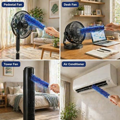 2 Pcs Fan Cleaning Brush, Bendable Micorfiber Crevice Duster Cleaner - Image 6