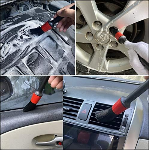 Car Wash Brush with Long Handle, Car Detailing Kit, Wheel Brush 7 Packs - Image 5