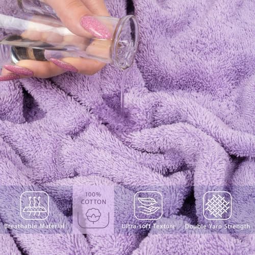 Cotton Paradise 100% Cotton Turkish Towel Set, Soft Absorbent Quick Dry - Image 4