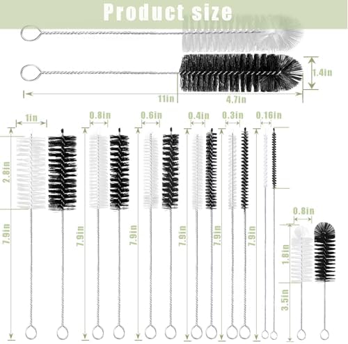 Cleaning Brushes, for Washing Narrow Neck Water Bottles Jars Teapot Spout - Image 3