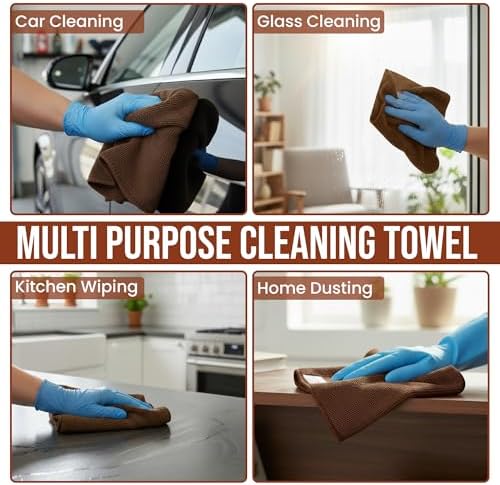 Ameri-Homes Microfiber Cleaning Cloths 12x12 Inch - Image 4