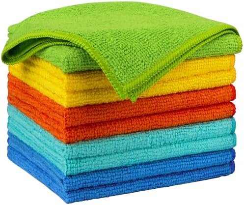 AIDEA Microfiber Cleaning Cloth 10PK, Microfiber Towels by AIDEAHOME