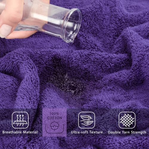 Cotton Paradise 100% Cotton Turkish Towel Set, Soft Absorbent Quick Dry - Image 4