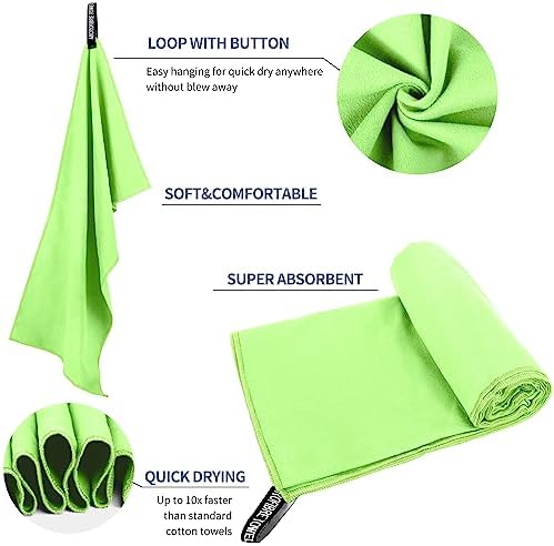 Microfiber Travel Towel, Quick Dry Camping & Gym Towel. Compact - Image 5
