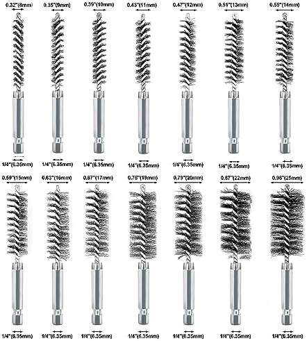 14Pcs Stainless Steel Wire Bore Brush - Image 5