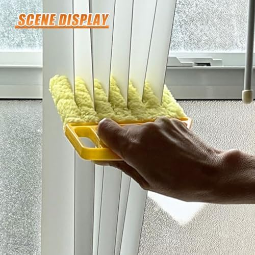 Craedli 5PCS Window Blind Cleaner Duster Tool Set, Washable Microfiber 7-Finger - Image 5