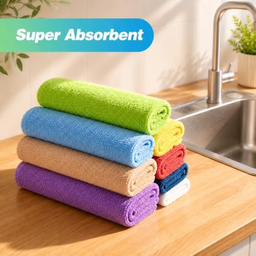 HOMEXCEL Microfiber Cleaning Cloth, 24 Pack Cleaning Rags - Image 5