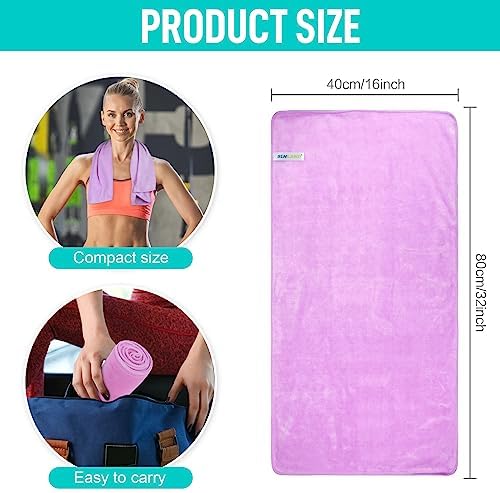 SINLAND Microfiber Gym Towels, Workout Sweat Towel 16x32In - Image 2