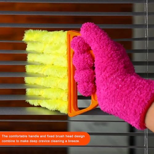 4 PCS Blind Cleaner Duster Tool, 7 Finger Handheld Window Shutters Duster - Image 4
