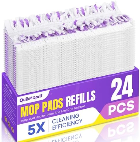 24 Pcs Power Mop Refills Pad, 5X Cleaning Multi-Surface Replacement by Unknown