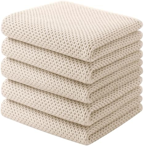 Homaxy 100% Cotton Waffle Weave Kitchen Towels by Homaxy