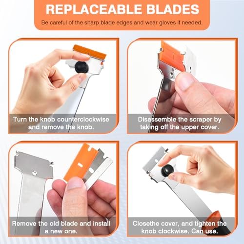 2 Pack Razor Blade Scraper Tool - Image 5