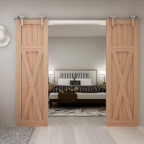 TSMST 11FT Sliding Barn Door Hardware Kit, Stainless Steel Heavy Duty Sturdy - Image 2