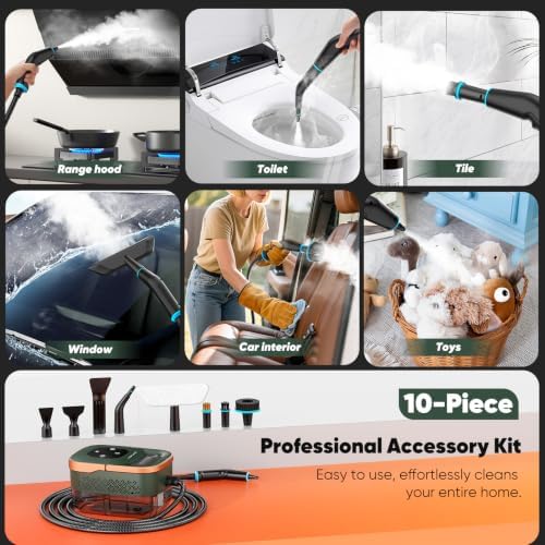 Steam Cleaner for Home, Pressurized Handheld Steamer - Image 7