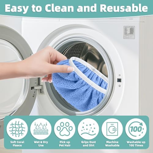 Reusable Mop Pads for Swiffer Sweeper Mop, Microfiber Dry Sweeping Cloths - Image 6