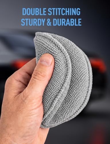 FONAROLL Microfiber Wax Applicator Pads, Car Wax Applicator, Buffing & Detail - Image 4