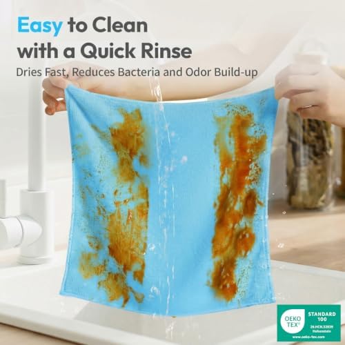 Microfiber Cleaning Cloth 12 Pack, 12 x 12 Inch - Image 2