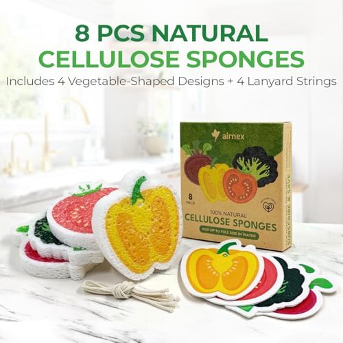 AIRNEX Biodegradable Cellulose Compressed Sponges Bulk - Image 2