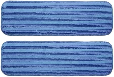 uxcell 2Pcs Microfiber Mop Pads, 15x4.7 Reusable Replacement Flat Mop Pads by uxcell