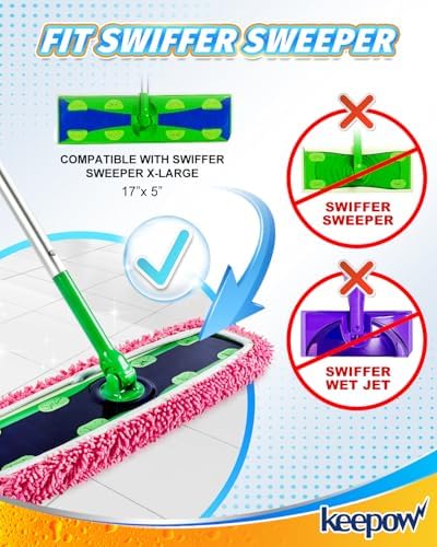 KEEPOW Reusable Microfiber Mop Pads - Image 2