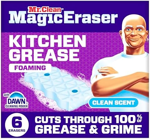 Mr. Clean Magic Eraser Foaming Sponge, Kitchen Grease Eraser, Dawn Cleaning by MrClean