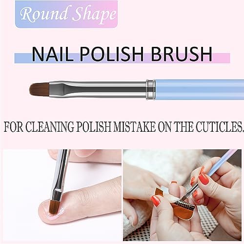 3Pcs Nail Art Clean Up Brushes, - Image 5