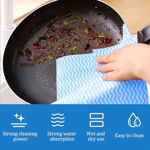 Disposable Cleaning Cloths, Dish Cloths Absorbent Kitchen Towels - Image 3